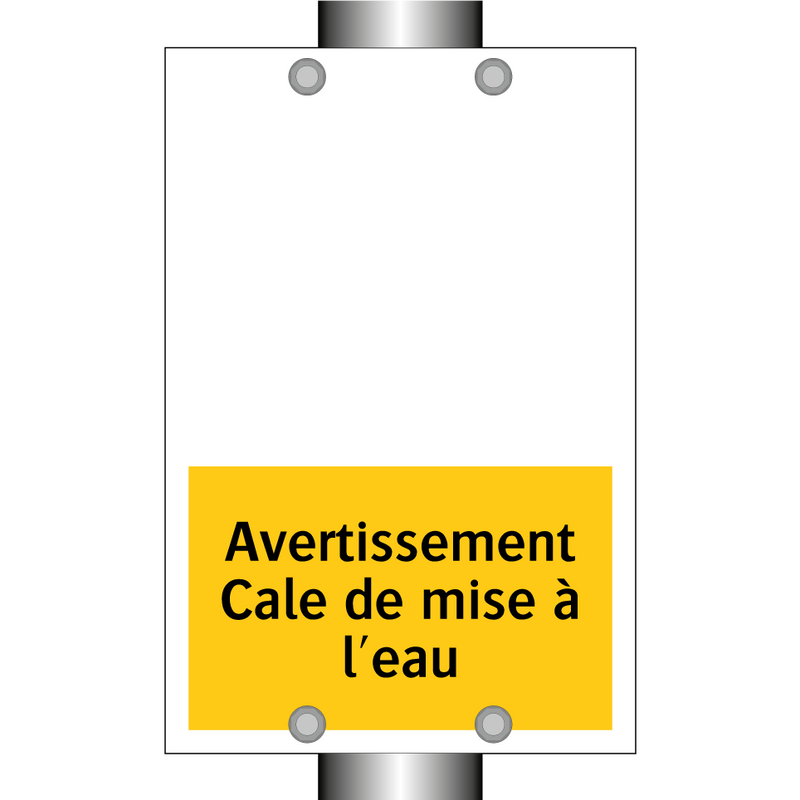 Avertissement Cale de mise à l'eau