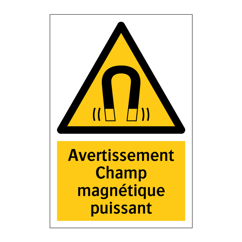 Avertissement Champ magnétique puissant