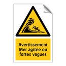 Avertissement Mer agitée ou fortes vagues