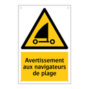 Avertissement aux navigateurs de plage