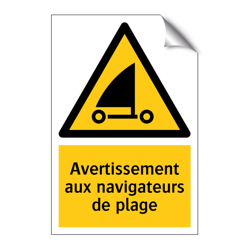 Avertissement aux navigateurs de plage
