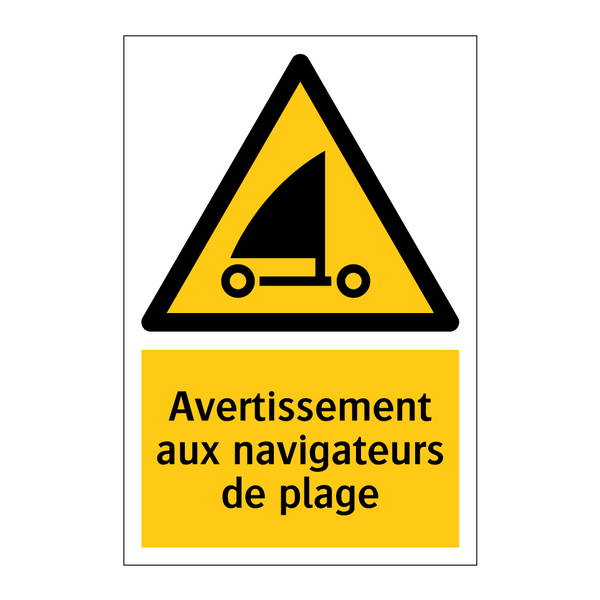 Avertissement aux navigateurs de plage