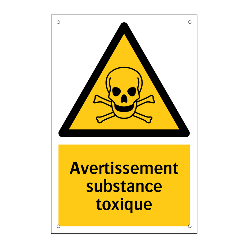 Avertissement substance toxique