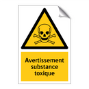 Avertissement substance toxique