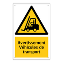 Avertissement Véhicules de transport