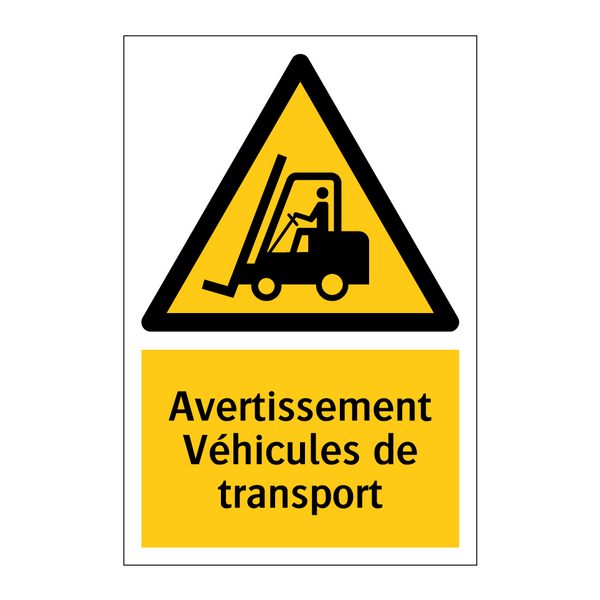 Avertissement Véhicules de transport