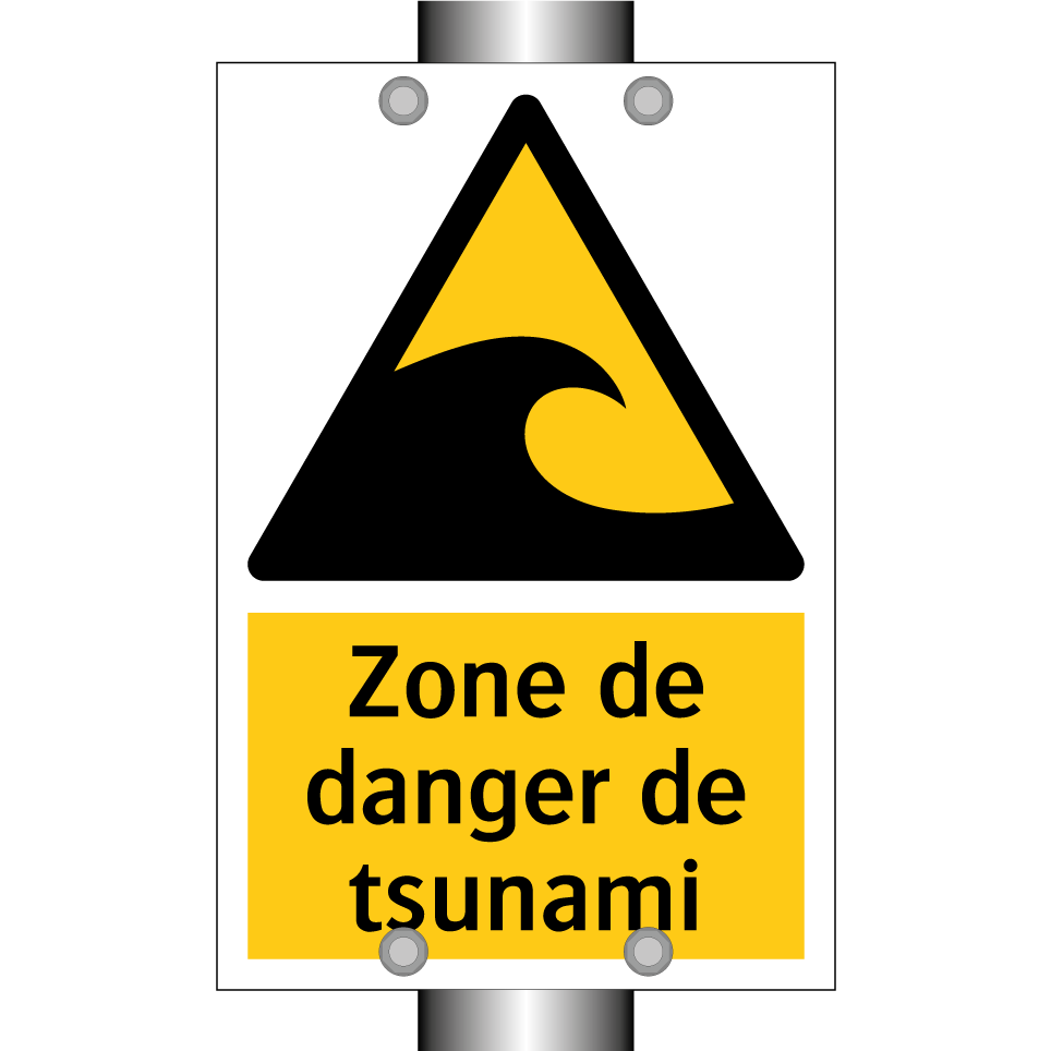 Zone de danger de tsunami