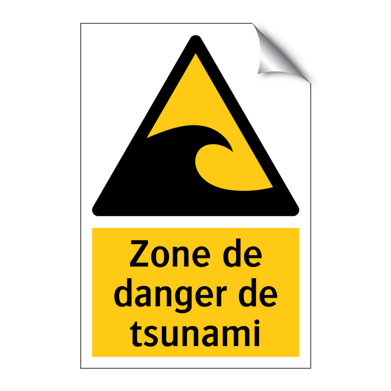 Zone de danger de tsunami