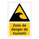 Zone de danger de tsunami