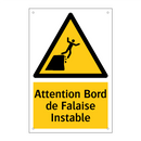 Attention Bord de Falaise Instable