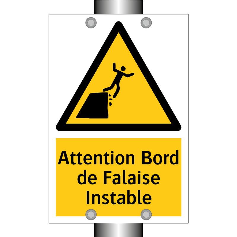 Attention Bord de Falaise Instable