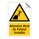 Attention Bord de Falaise Instable