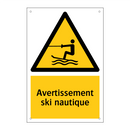 Avertissement ski nautique