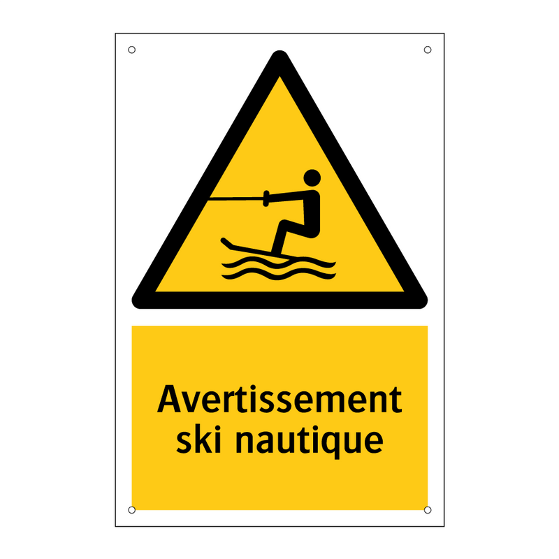 Avertissement ski nautique