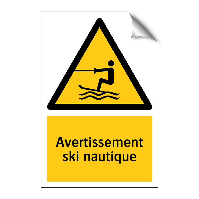 Avertissement ski nautique