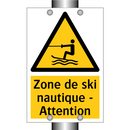 Zone de ski nautique - Attention