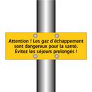 Attention ! Les gaz d'échappement sont dangereux pour la santé. Évitez les séjours prolongés !