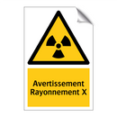 Avertissement Rayonnement X