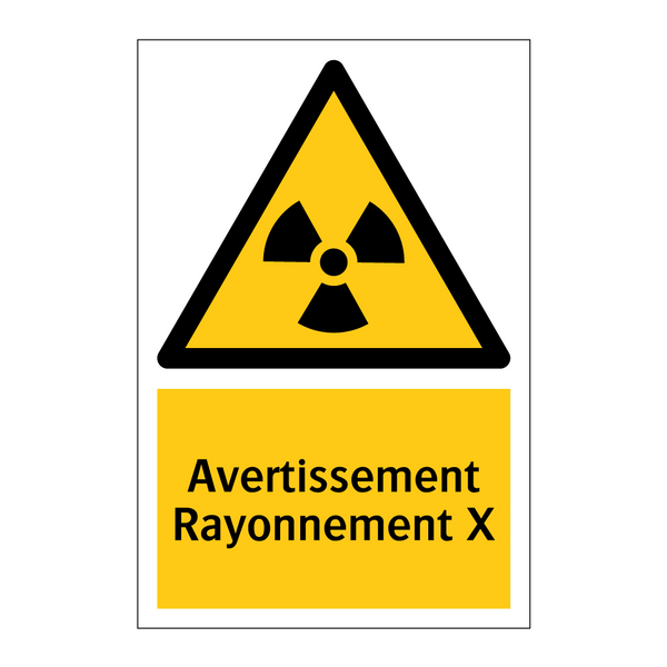 Avertissement Rayonnement X