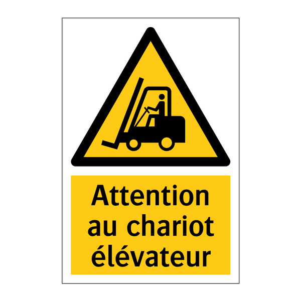 Attention au chariot élévateur