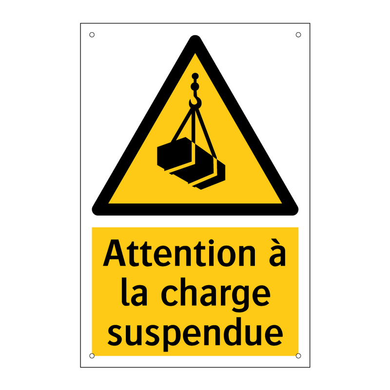 Attention à la charge suspendue