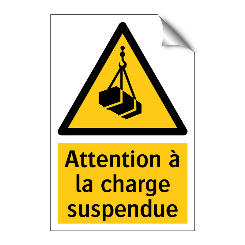 Attention à la charge suspendue