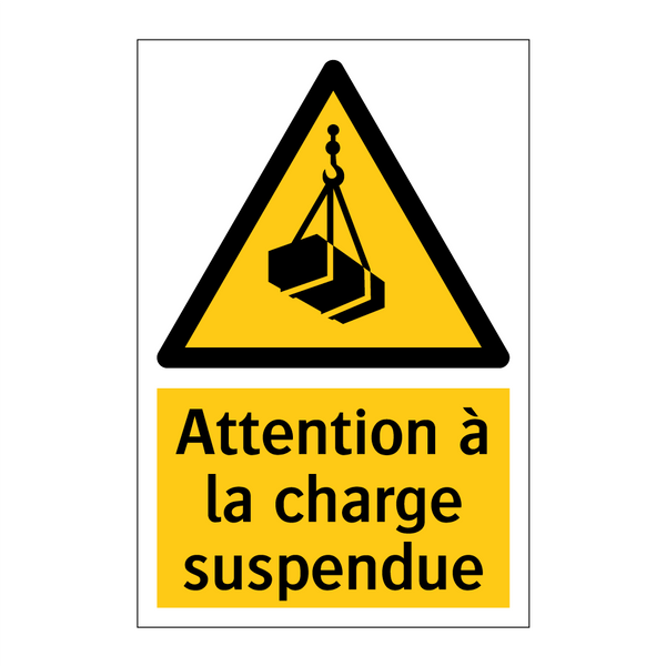 Attention à la charge suspendue
