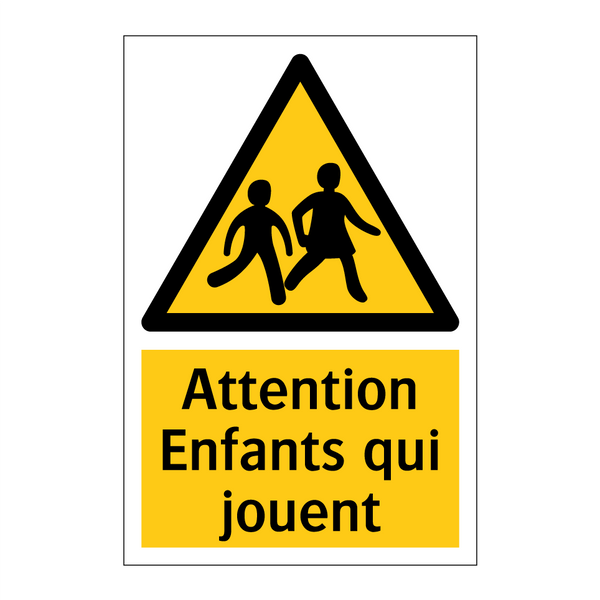 Attention Enfants qui jouent