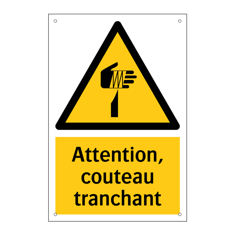 Attention, couteau tranchant