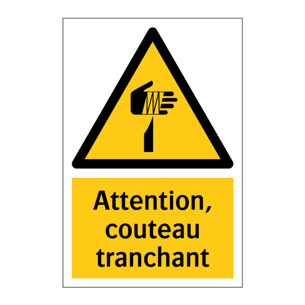 Attention, couteau tranchant