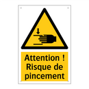 Attention ! Risque de pincement
