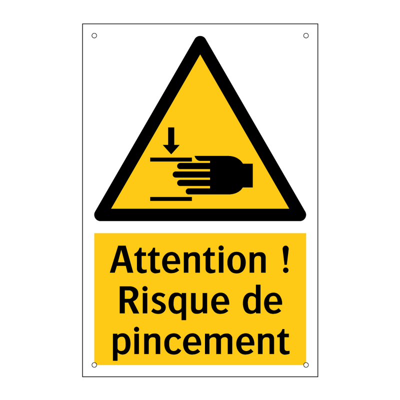 Attention ! Risque de pincement