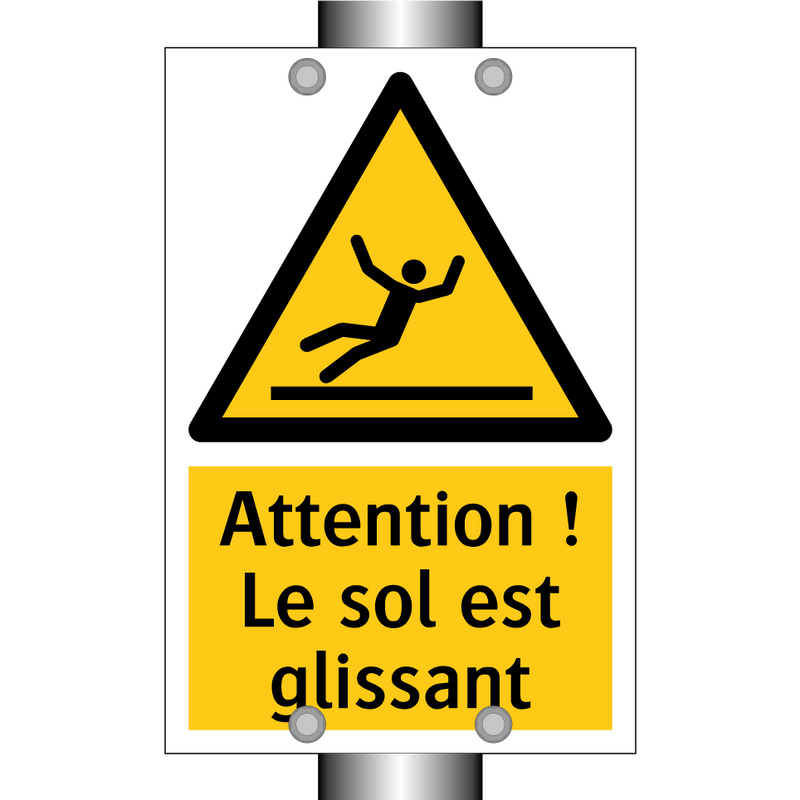 Attention ! Le sol est glissant