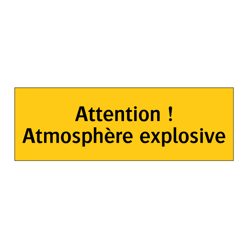 Attention ! Atmosphère explosive
