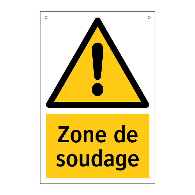 Zone de soudage