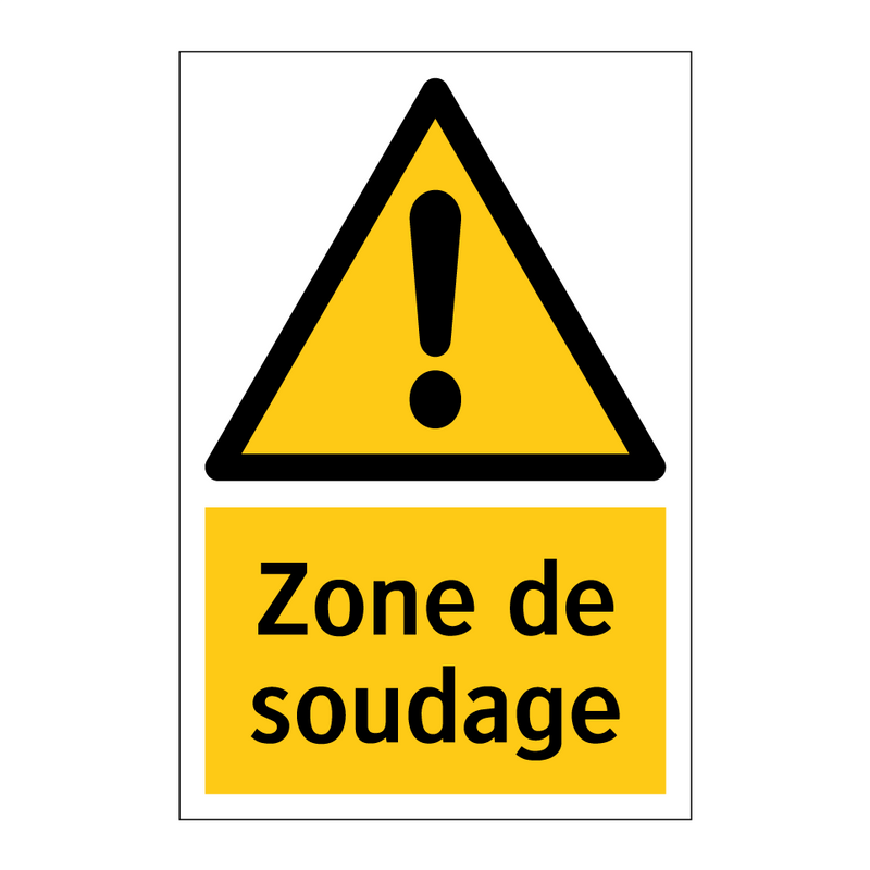 Zone de soudage