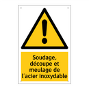 Soudage, découpe et meulage de l'acier inoxydable