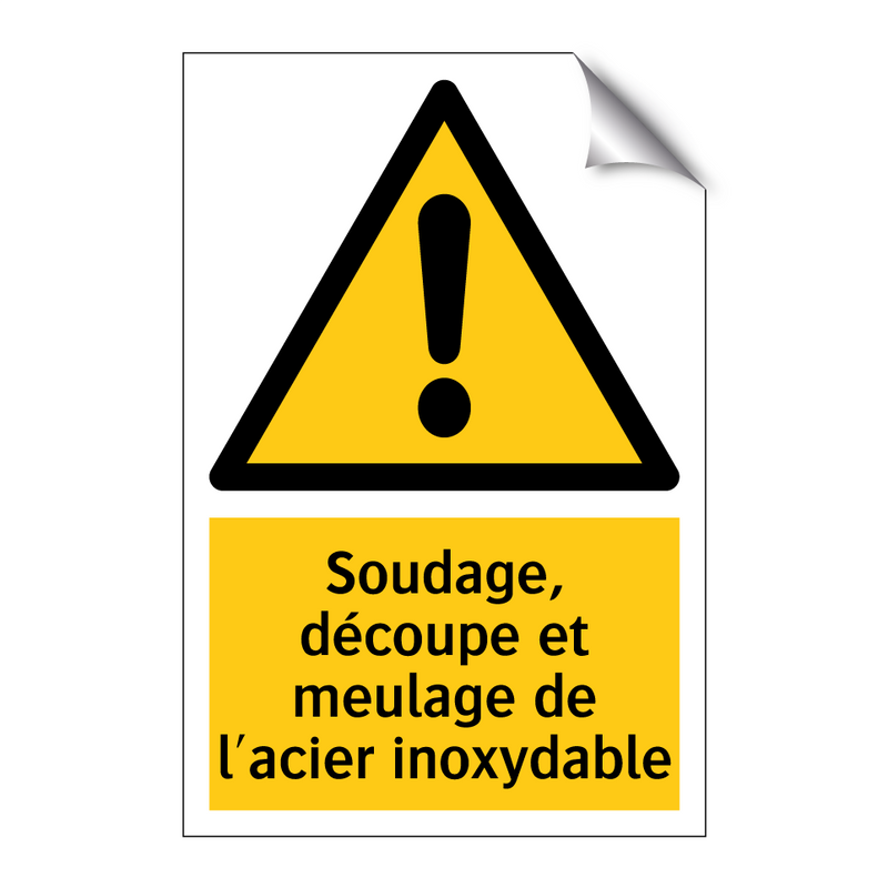 Soudage, découpe et meulage de l'acier inoxydable