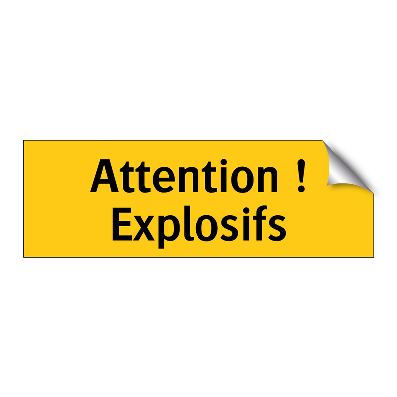 Attention ! Explosifs