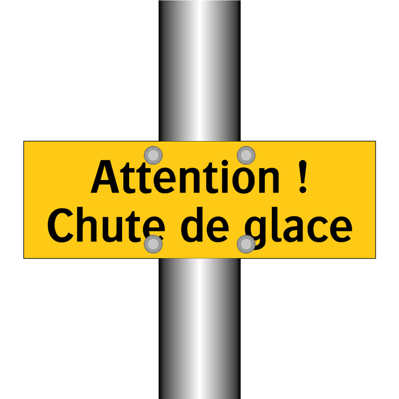 Attention ! Chute de glace