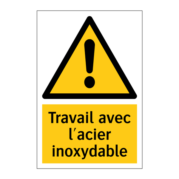 Travail avec l'acier inoxydable