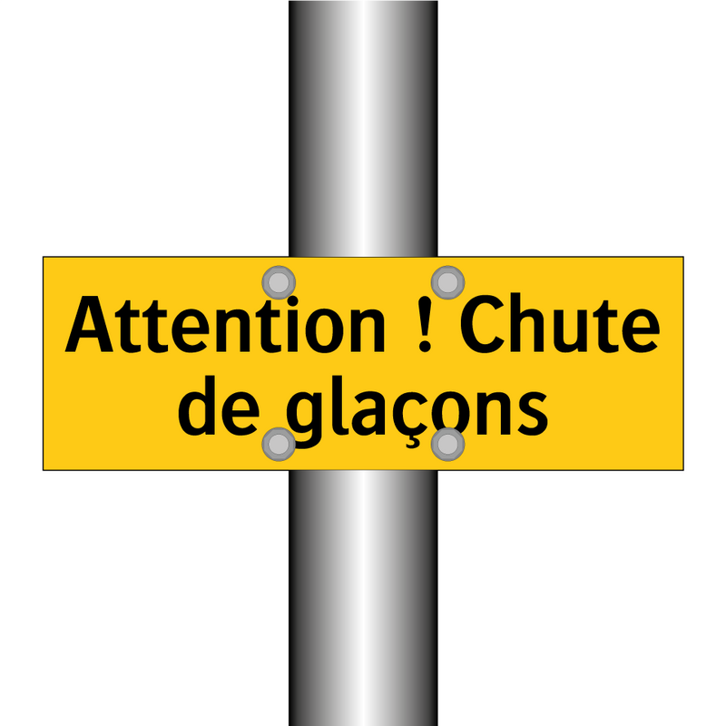 Attention ! Chute de glaçons