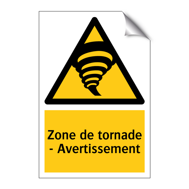 Zone de tornade - Avertissement