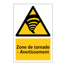Zone de tornade - Avertissement