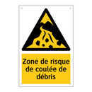 Zone de risque de coulée de débris