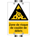 Zone de risque de coulée de débris