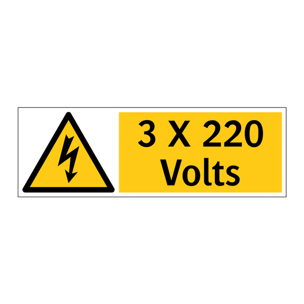 3 X 220 Volts