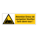 Attention Erreur de navigation Veuillez faire demi-tour !