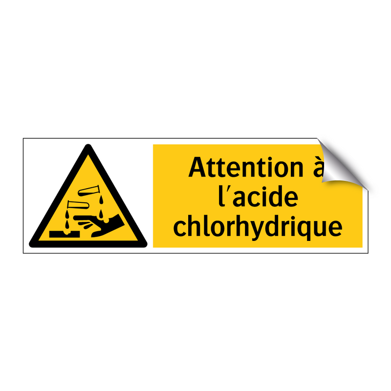 Attention à l'acide chlorhydrique