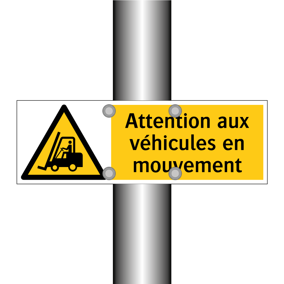 Attention aux véhicules en mouvement